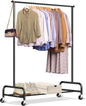 43" Wide Rolling Garment Rack